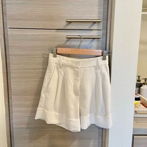 Wilfred labrynth pleated tailored shorts